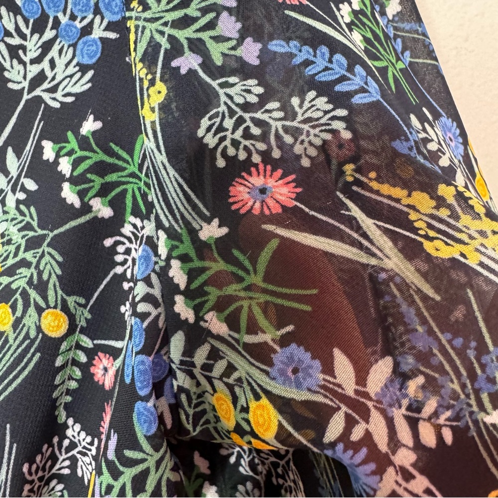 Tommy Hilfiger Navy Floral Print Blouse Women’s Size XXL - Picture 8 of 8